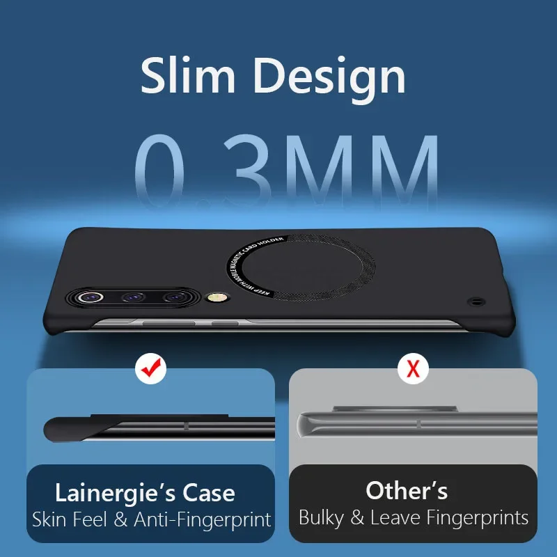 Frameless Magnetic For Magsafe Slim Case For Xiaomi Mi 9  Mi 10 Pro Ultra Mi9 Mi10 Pro Wireless Charging Hard Back Cover