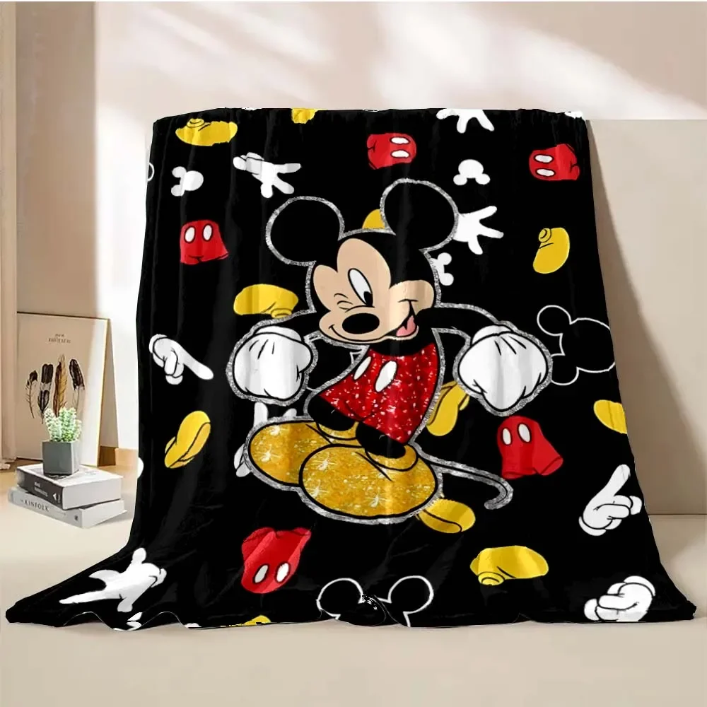 Disney mickey mouse dos desenhos animados cobertor quente macio fofo king size jogar criança adulto sofá cama quebrar cobertor capa de viagem lance presente