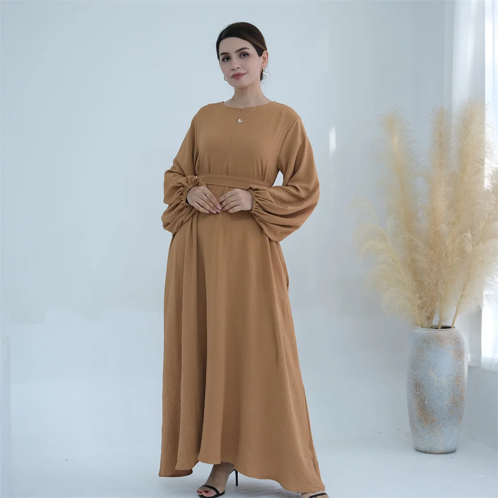 Vestido muçulmano elegante para mulheres, Abaya Dubai, árabe, Turquia vestidos modestos, Eid Ramadan, roupas islâmicas, rosa, novo, 2022