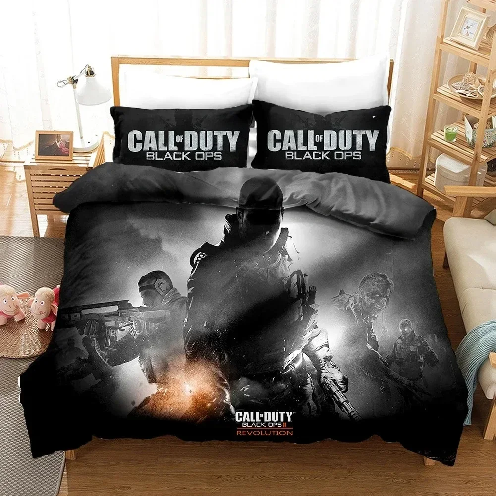 Game Call Duty 3D Printed Duvet Case Pillowcase Bedding Set Twin Full King Size for Kids Adults Bedroom Decor 3