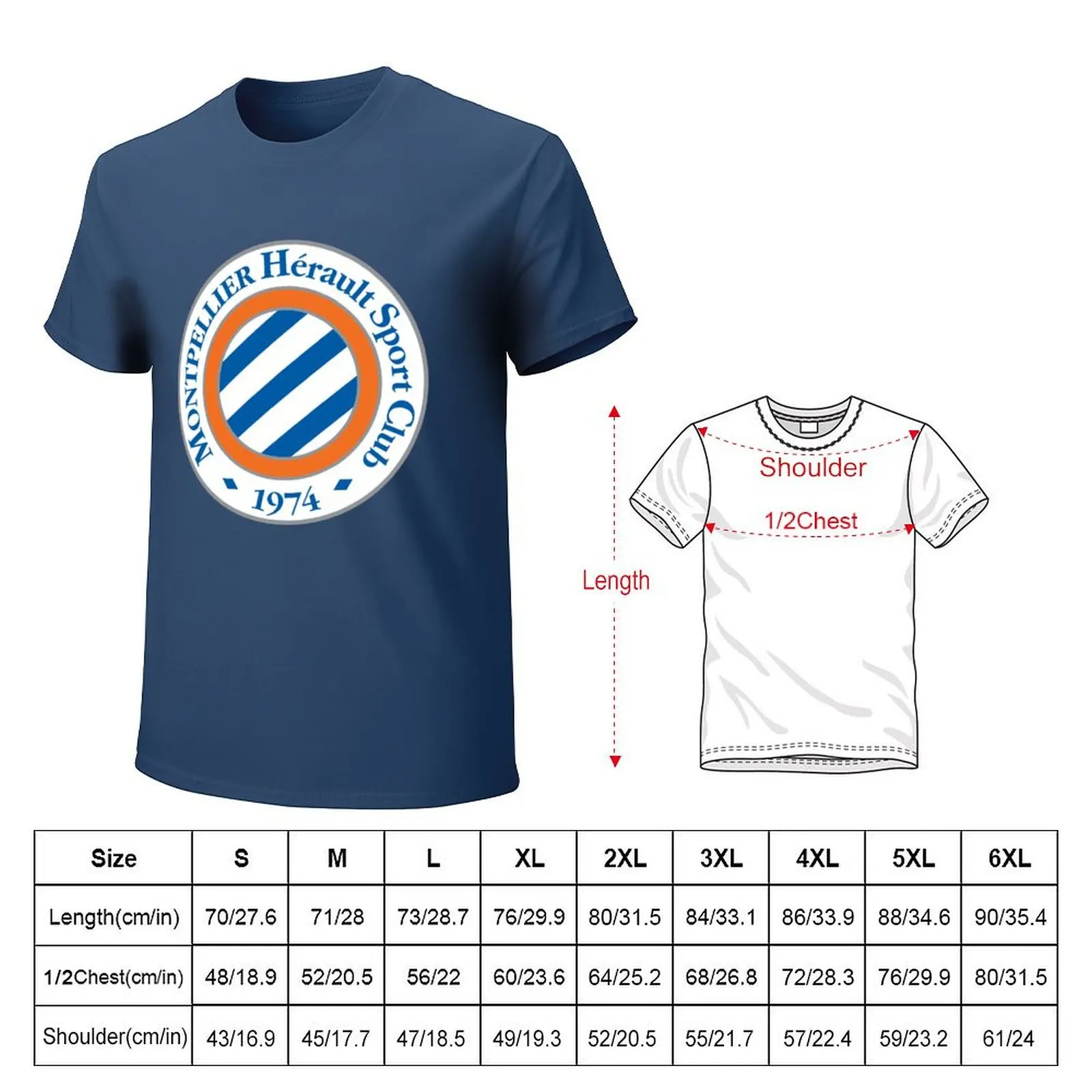 Montpellier HSC T-Shirt anime clothes sublime vintage clothes customizeds big and tall t shirts for men