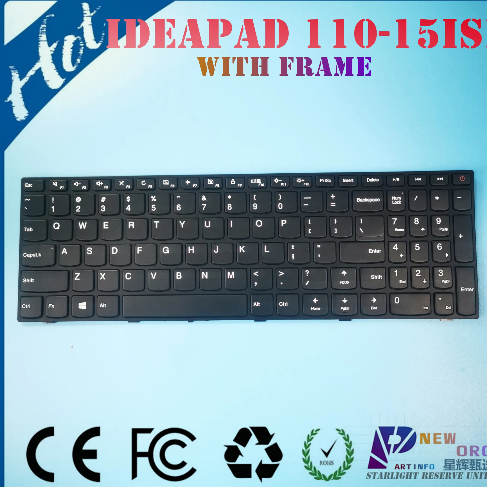 

US AR GR LAPTOP keybaord for LENOVO IDEAPAD 110-15ISK 110-17ACL 110-17IKB 110-17ISK 110-15 110-15AST 110-15IAP 110-15IKB