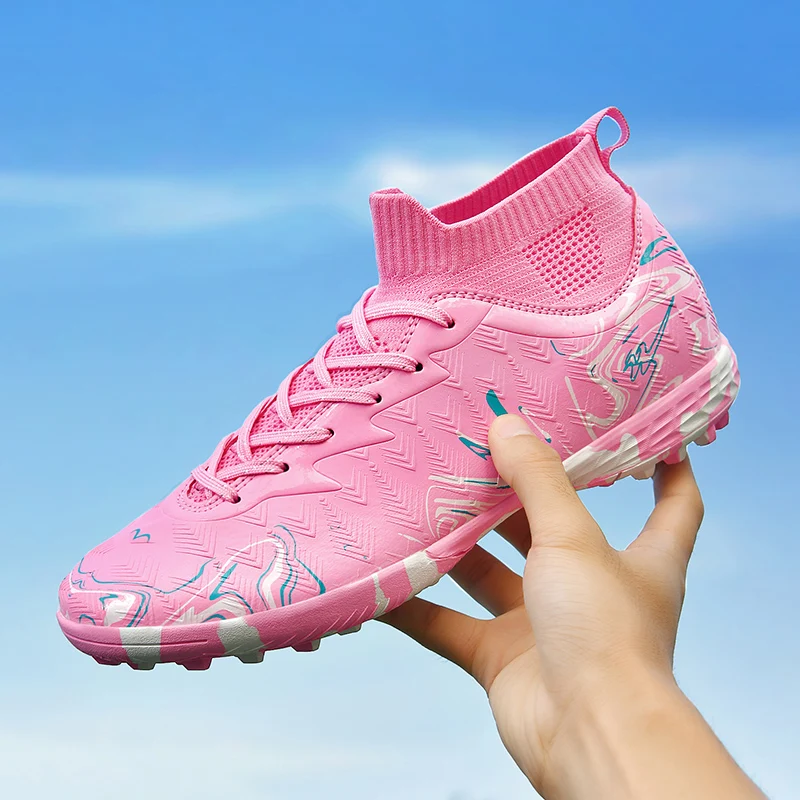 Neue Herren-Fußballschuhe für Rasen, Ultraleichte Sport-Indoor-FG-Turf-Futsal-Erwachsenen-Fußballstiefel, Rutschfeste Komfortable Stollenschuhe – Detail 20