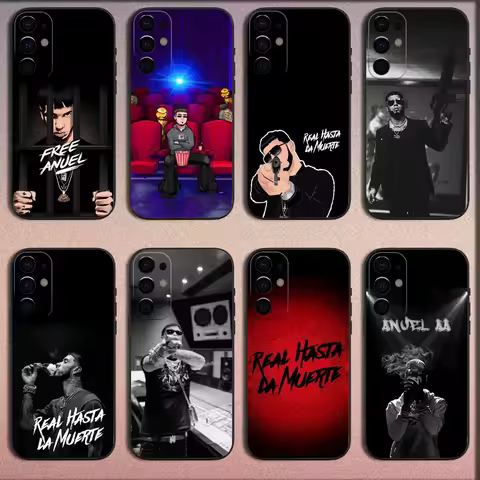 A-Anuel AA Rapper Phone Case For Samsung S25,S24,S21,S22,S23,S30,Ultra,S20,Plus,Fe,Lite,Note,10,9,5G Black Soft Cover