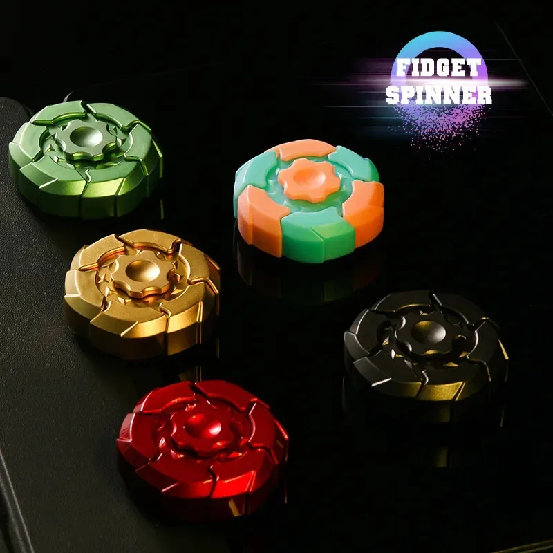 الإبداعية الميكانيكية مضيئة ألعاب متململة للأطفال اليد سبينر الإجهاد الإغاثة الكبار اللعب الحسية تململ المغازل الدوران الاطفال لعبة هدية #1
