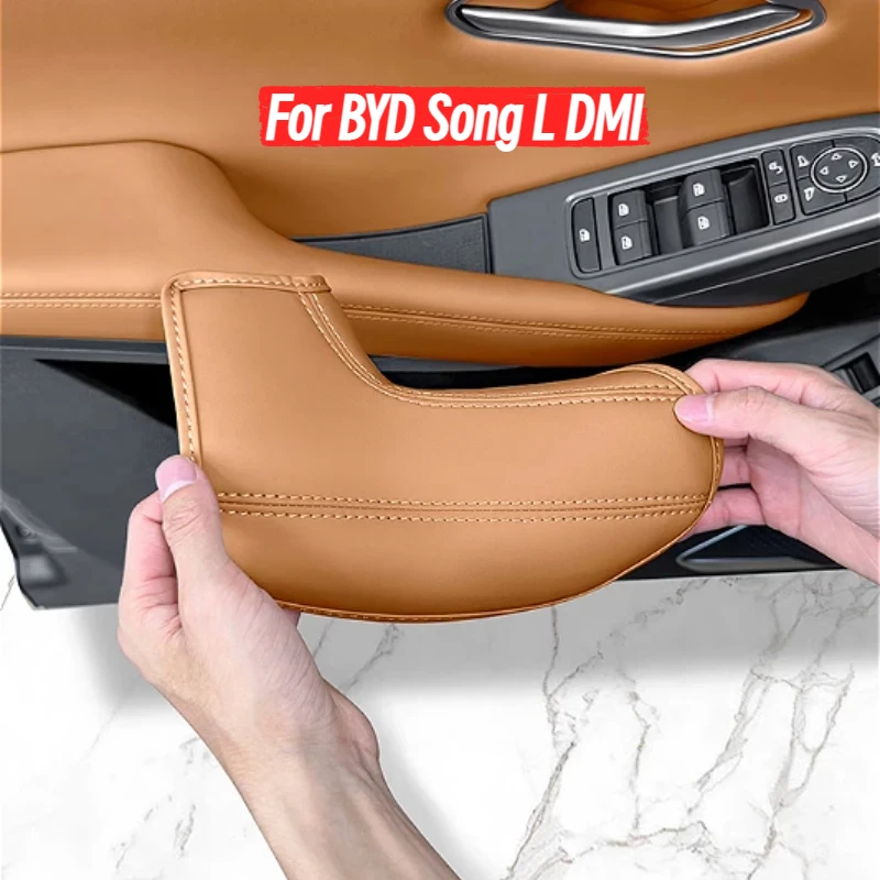 

For BYD Song L DMI Car Door Handle Protective Cover Non-slip Sweat-proof Automatic Interior Modification Supplies Accessories