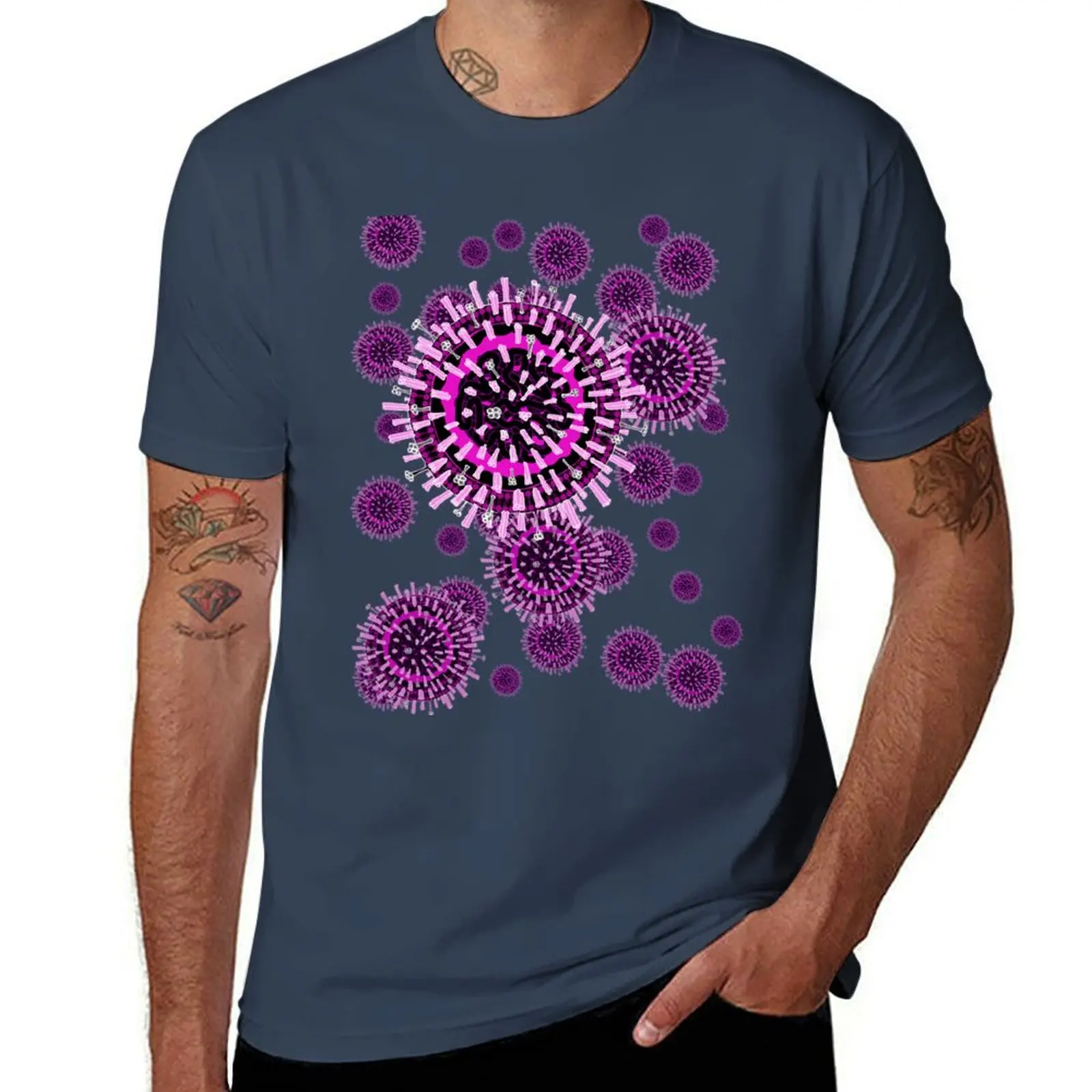 

Influenza pattern T-Shirt graphic t shirts for man man t shirts graphic t shirt man designer T-Shirt