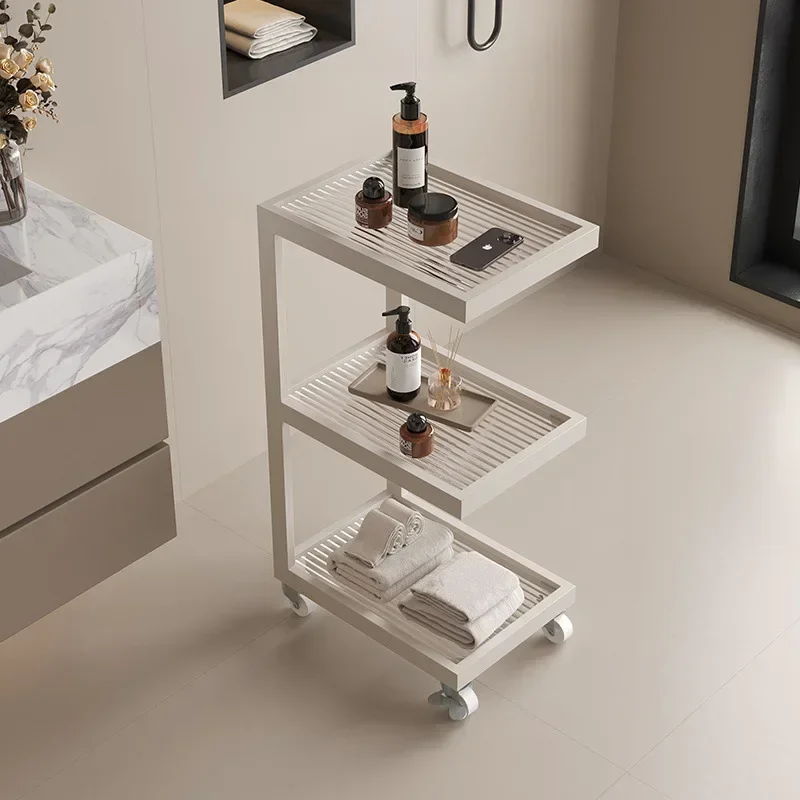 Toilet Floor-to-ceiling Storage rack Toilet Bathroom washstand Next to the toilet Crack storage rack