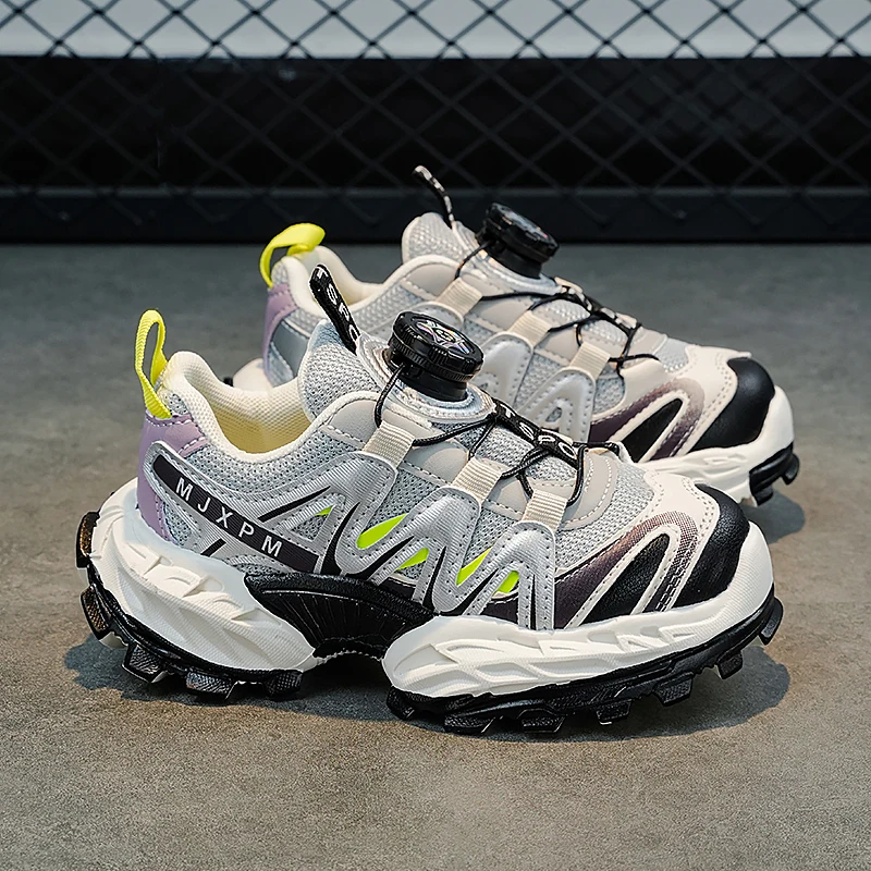 

Спортивная обувь из искусственной кожи для детей, противоскользящие кроссовки для подростков, водонепроницаемые кроссовки для мальчиков и девочек, повседневная обувь