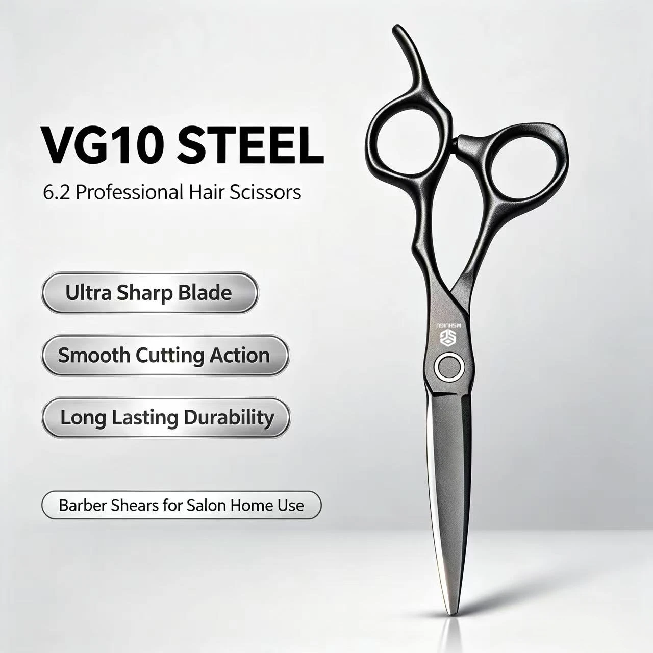 MSHUIGU Professional barber scissors vg10 6/6.2/6.5/7  Hairdresser Scissors Multifunctional thinning shears Barbershop Home