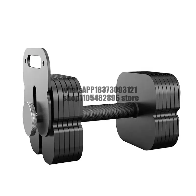 Professional Pure Steel Adjustable Dumbbell Fast Adjustable Dumbbell 2kg Incremental Square Plug-in Dumbbell