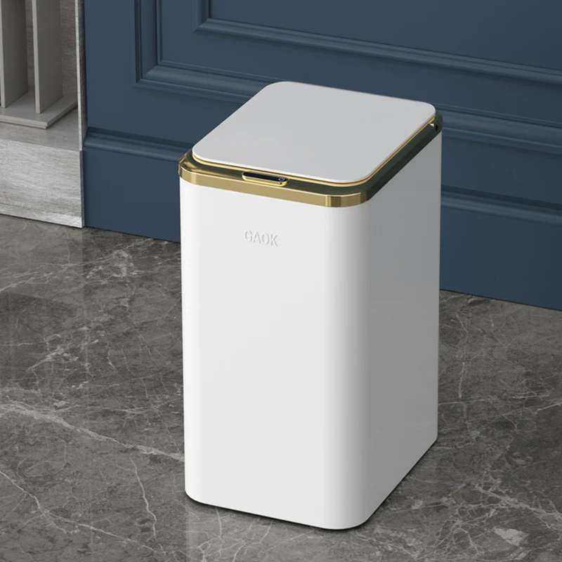 Elegant Automatic Sensor Trash Can Small Inteligent Wastebasket Touchless Garbage Bin Smart Electric Lixeira Kitchen Trash Bin