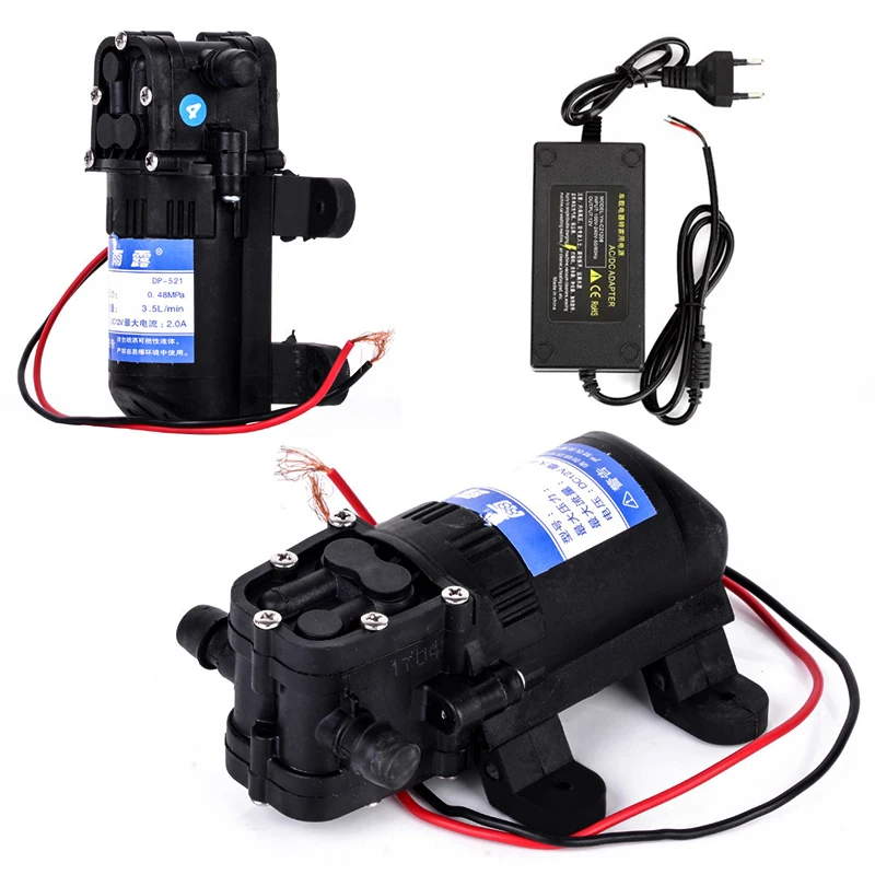 

DP-521 12V DC Diaphragm Pump Electric Sprayer Agricultural Pump Micro High Pressure Return Diaphragm Pump Small Injection Pump