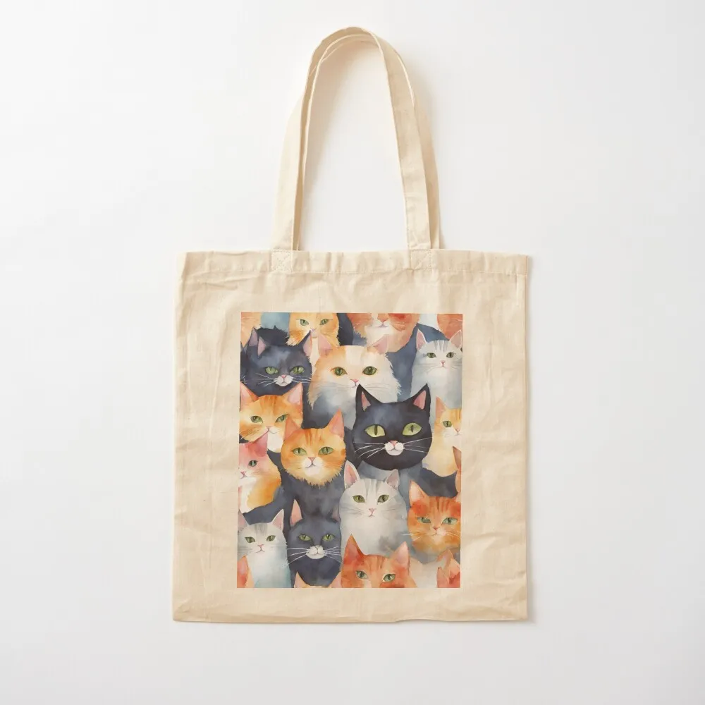 

Cats Tote Bag shopping bag logo Canvas stote bag Women's shopper shopper women Canvas Tote