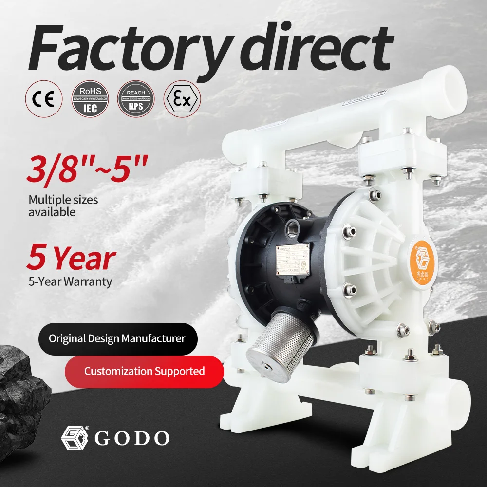QBY3-40S Engineering PP Diaphragm Pump Sewage for Irrigation Oil Transfer for Flooding