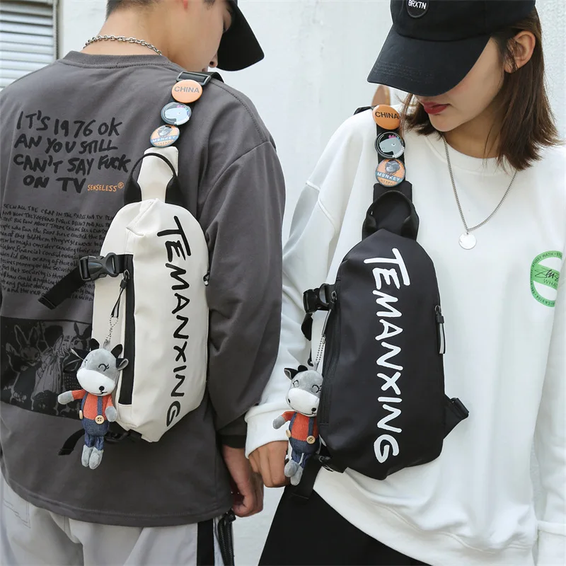 2023 Chest Bag Crossbody Backpack Men Waterproof Oxford Cloth Shoulder Bag Women's Casual Messenger Bag Unisex Small Bag