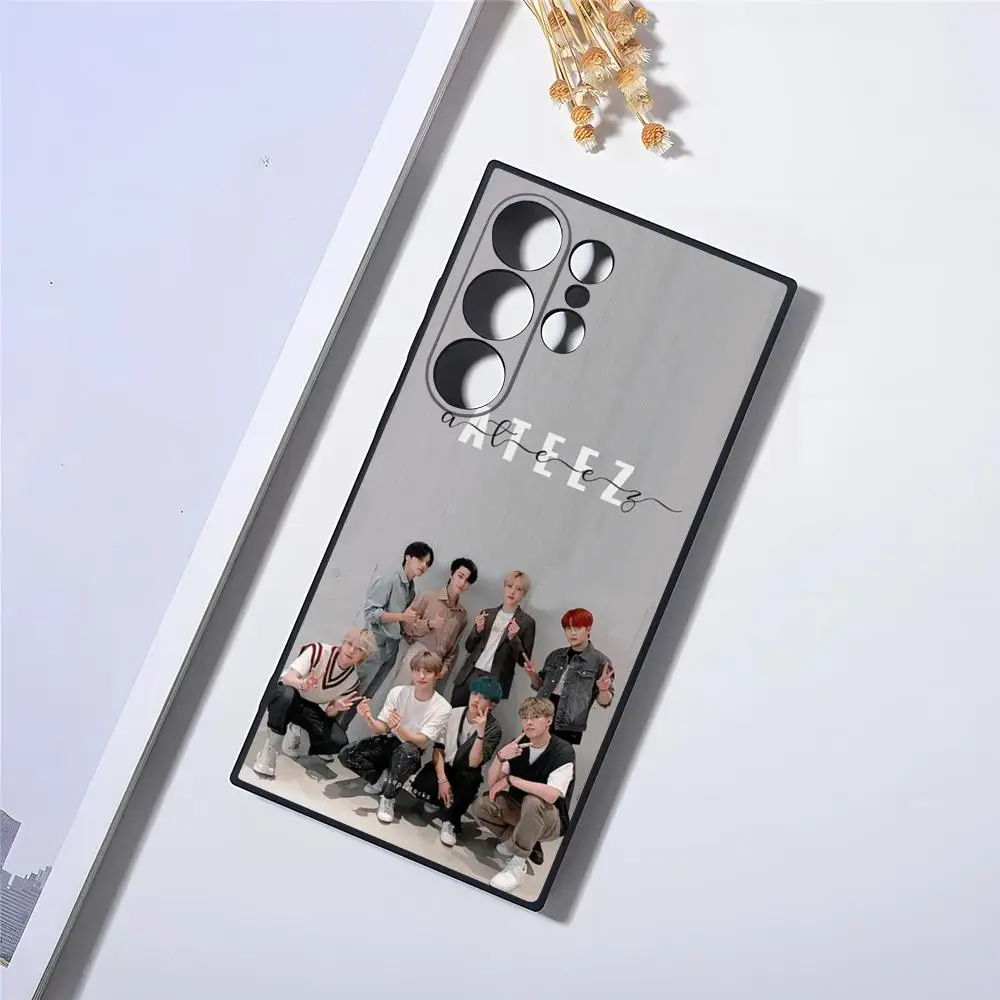 ATEEZ Kpop Phone Case For S23 Fe Samsung S24 Ultra S22 S20 S21 Plus Galaxy A54 A34 A24 A53 Note 20 Back Cover