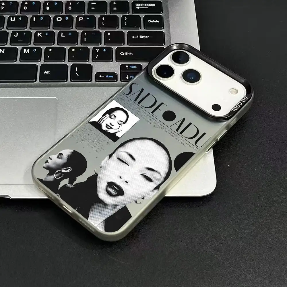 Popular Singer S-sade Phone Case For IPhone 17 16 15 14 13 12 11 Pro Max Air Colorful Matte Laser Aurora Shockproof Phone Case view 3