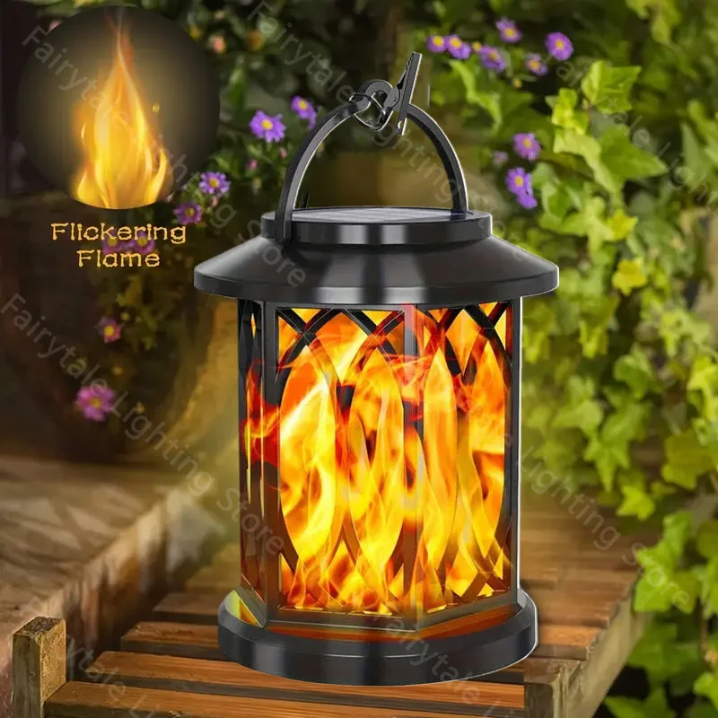 

Наружные солнечные фонари с пламенем, водонепроницаемый фонарь с эффектом танцевального пламени для сада, патио, двора, атмосферного света