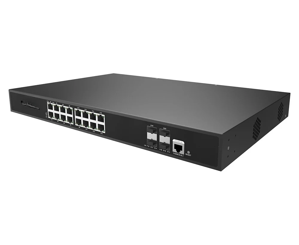 Realtek poe chip for 20 port Full Gigabit Managed PoE Switch with fiber for cctv system