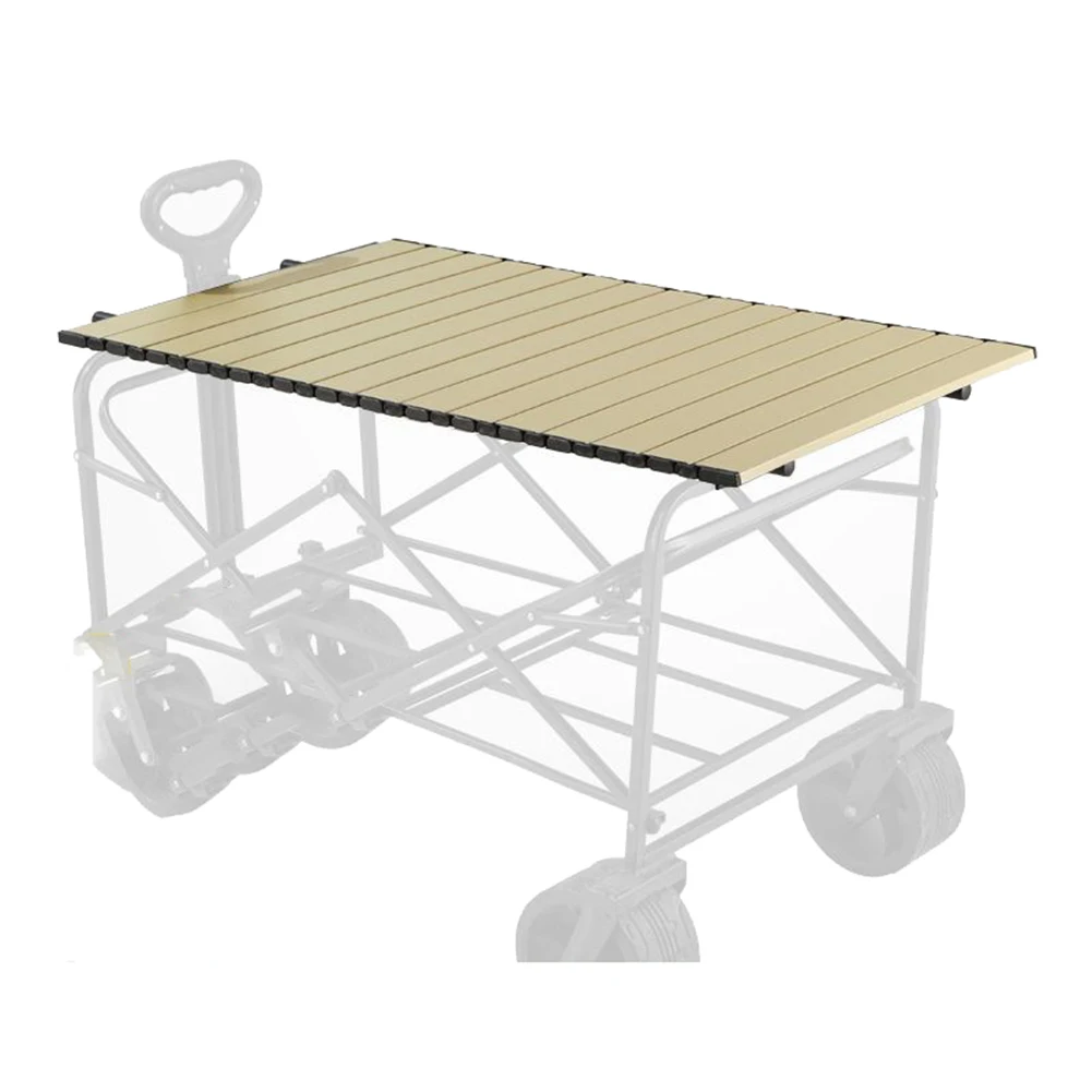 Camping-Klappwagen-Tischplatte 55x120cm Schwarz Gelb Grün Grau für Outdoor-Gartenwagen Trolley-Aufsatzplatte Möbel – Detail 13