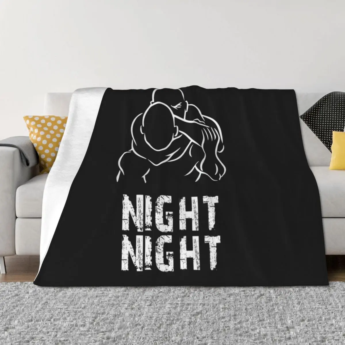 

Night Night BJJ Training Throw Blanket anime christmas decoration Warm Luxury Throw Blankets