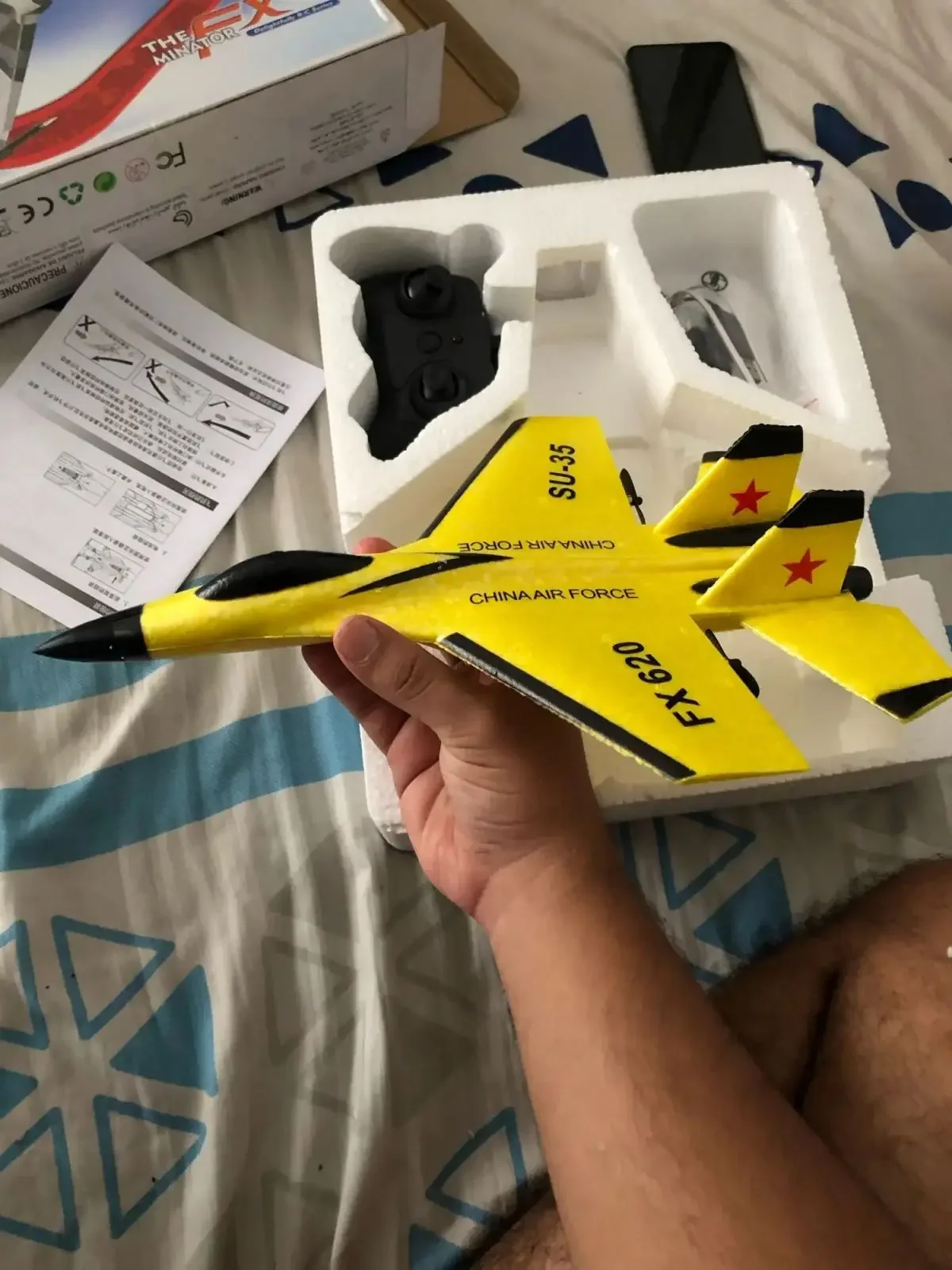 2.4G RC puszczania samolotów pianka samolot dron SU-35 FX622 samolot hobbystyczny szybowiec zdalnie sterowany myśliwiec zabawki elektryczne dzieci