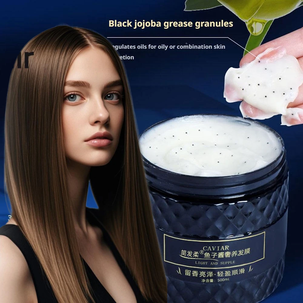 

Коллагеновая маска для волос с икры - увлажняющая, восстанавливающая поврежденная, улучшает сухую и раздвоенутую волосатую, устойчивую к разрушению, кератиновую процедур