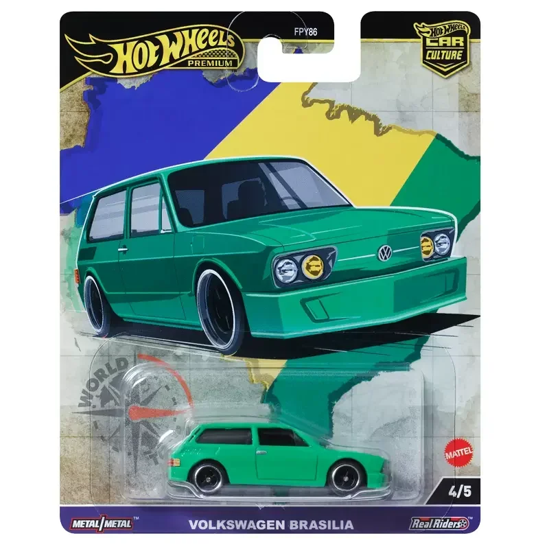 Original Hot Wheels Car Culture World Tour Premium Models Audi Volkswagen Golf Audi Alfa Toyota Supra Boys Toys 1/64 Automobile