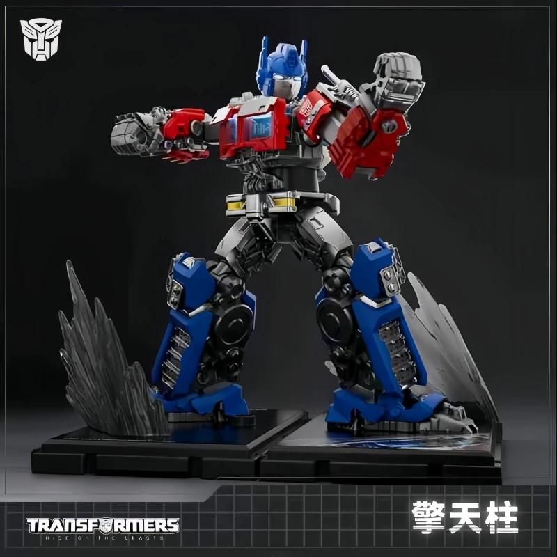 Lanzamiento de producto novedoso, películas oficiales de transformador genuino, Optimus Primes Megatron, bloques de construcción, juguetes, regalo para niño, regalos de cumpleaños