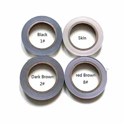 1.0cm*25yards Skin/Black PU Glue Strip ForTape Hair Extension Making Thinner-PU-Fabrics For Making Tape Hair Extension