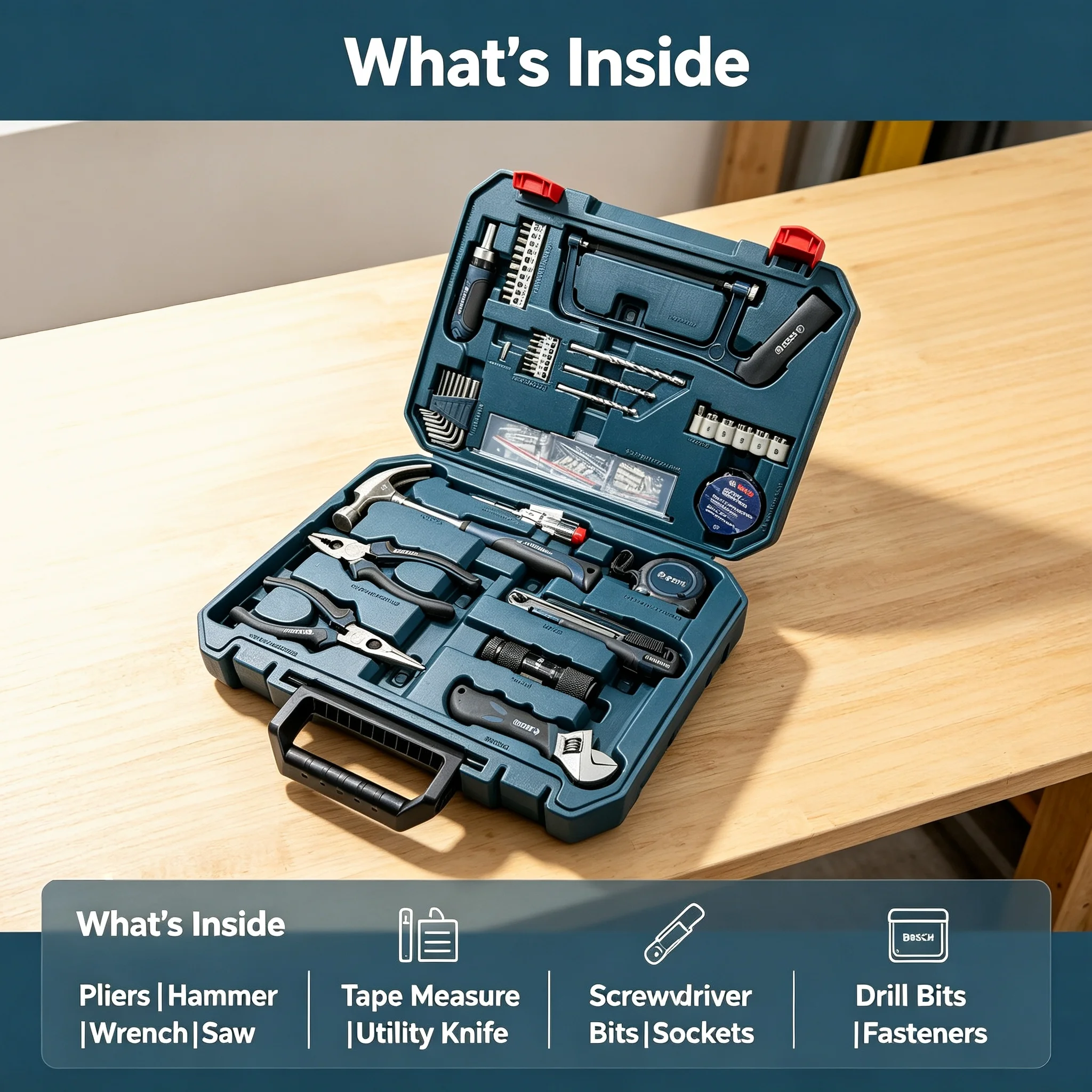 Power Tools Catalogue - BOSCH 2607002789 108 PCS Set Perkakas