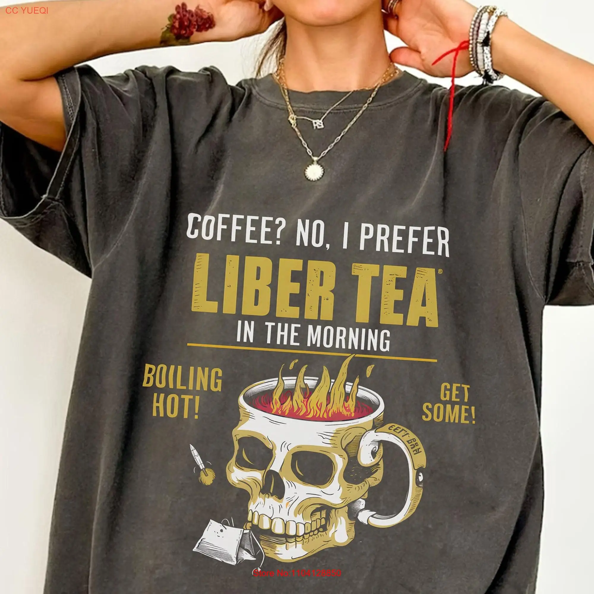 I Prefer Liber Tea Retro Design Comfort Colors Fanmade Garment Dyed T Shirt long or short sleeves