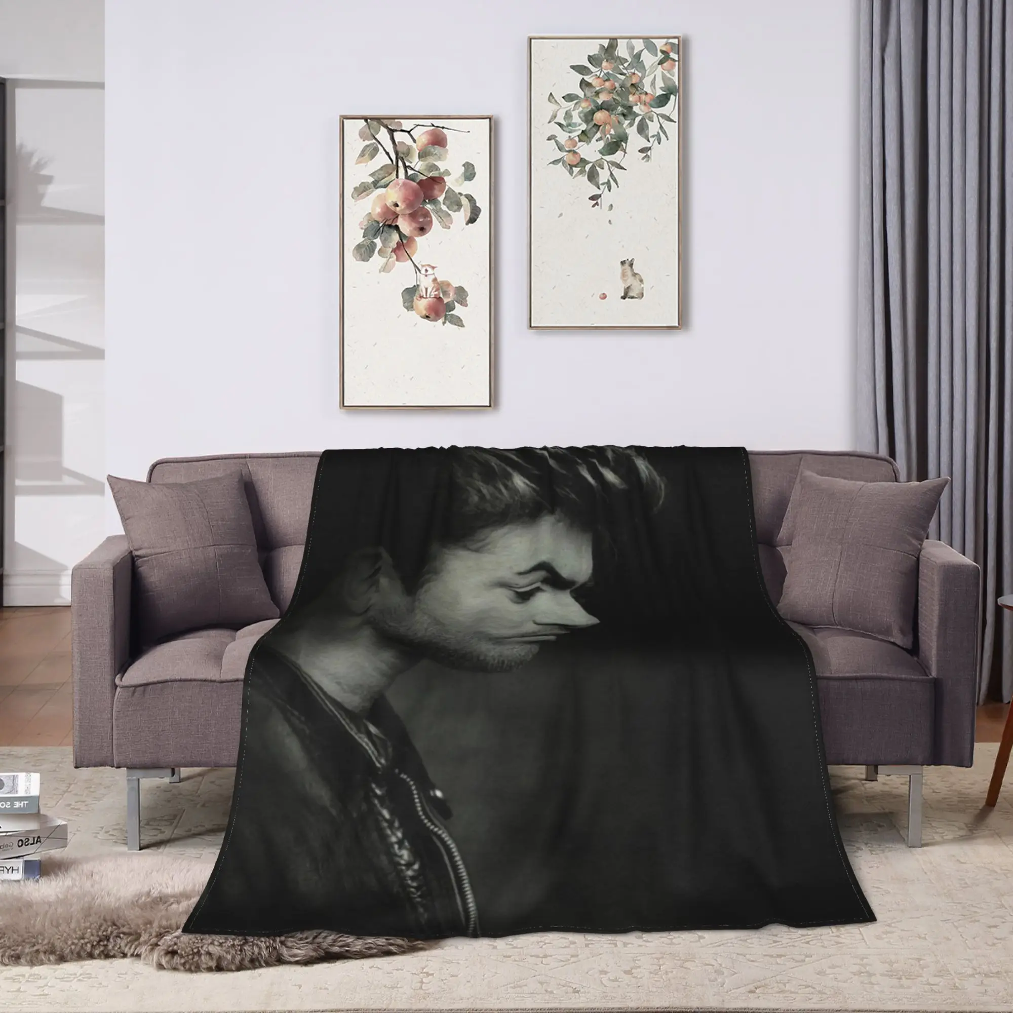 George Michae Blanket Quality Warm Soft  Throw Blanket Winter Students Home Decor Funny Bedspread