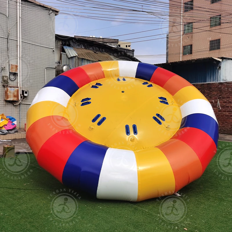 Multicolor Crazy UFO Inflatable Flying Inflatable Disco Boat With Best Price For Water Sports