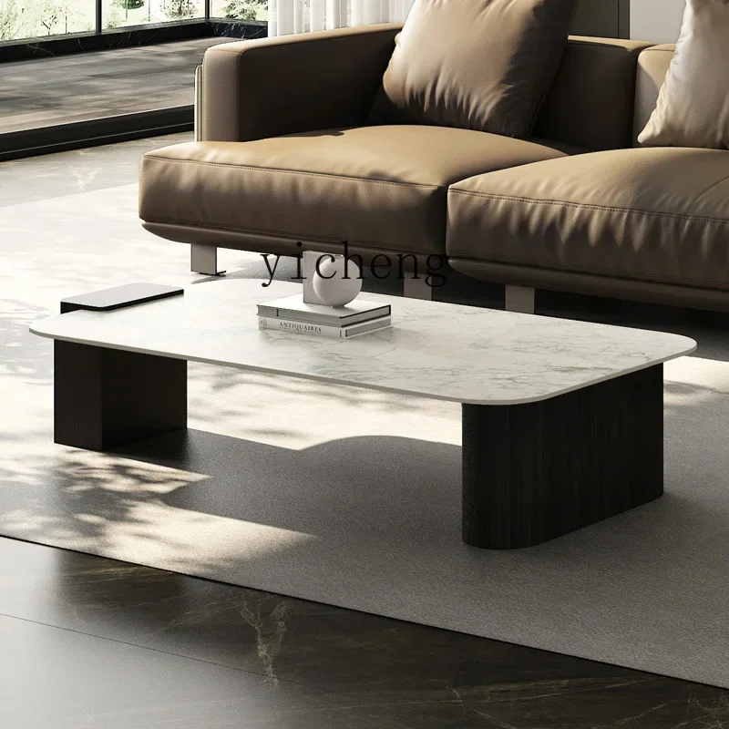 

AA modern simple rock slab coffee table rectangular living room home tea table creative coffee table