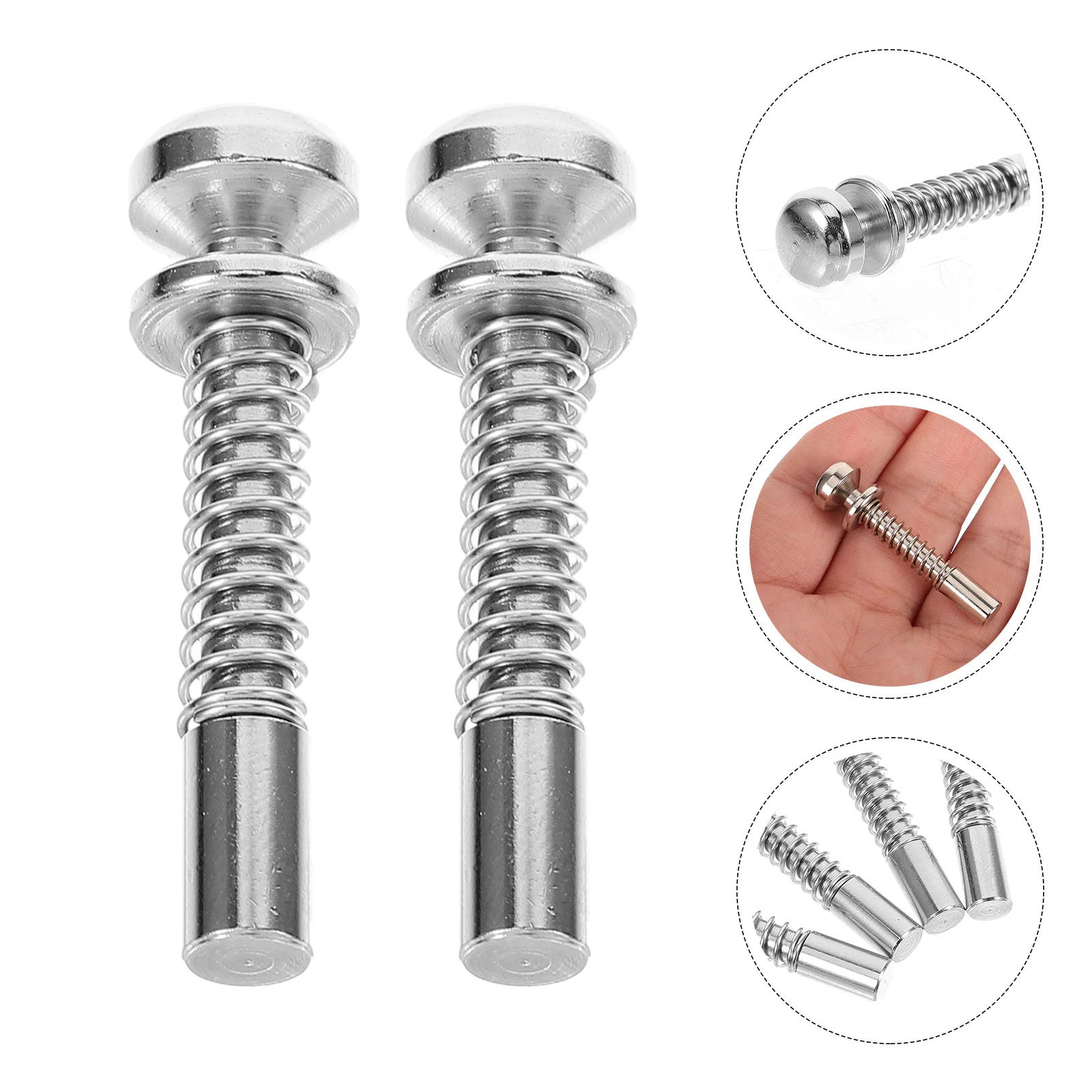 4 pezzi perni chiusura per culla porta dell'armadio per lettino primavera argento chiusure a stantuffo per schermo finestra con tappi letti