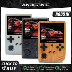ANBERNIC New RG351V Retro Games Built-in 16G RK3326 Open Source 3.5 INCH 640*480 handheld game console Emulator For  kid Gift
