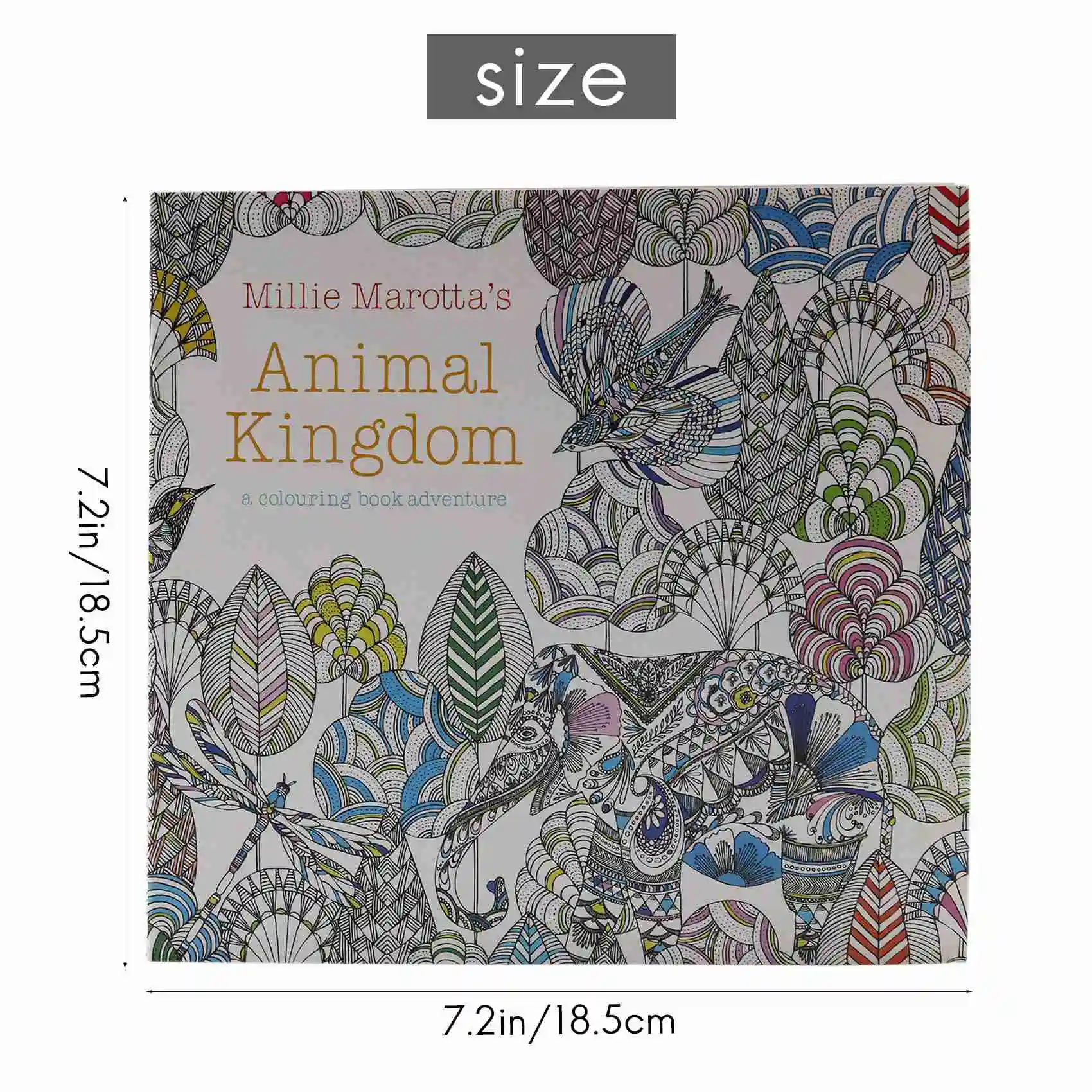 Children Adult Animal Kingdom Treasure Hunt Coloring Painting Book