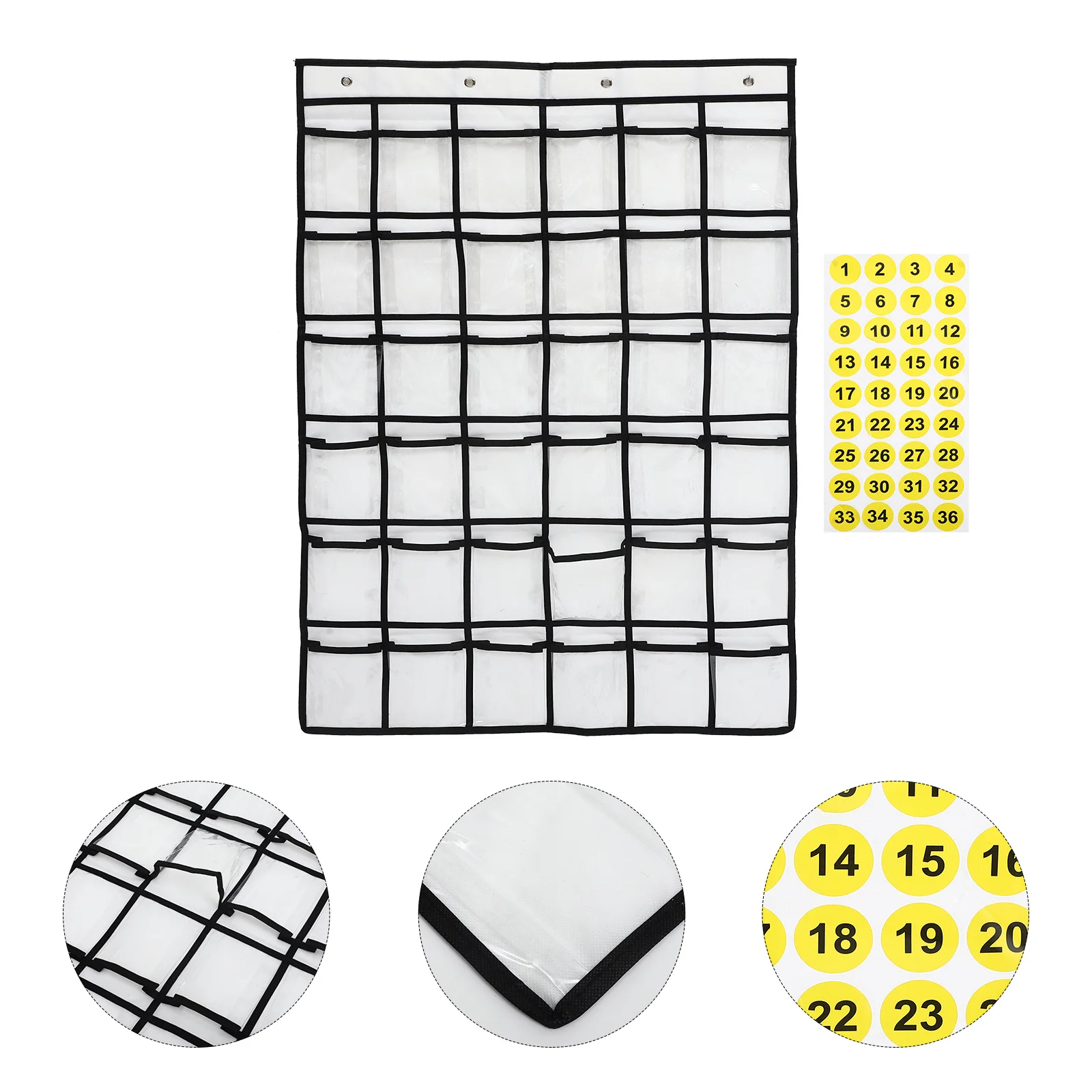 

Phone Storage Hanging Organizer For Classroom Over Door Cell Phone Holder With Pockets For Calculator Cards,