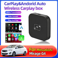 For Mitsubishi Mirage G4 New Car Smart Dongle 2 in 1 Box Carplay&Auto Android Wired to Wireless CarPlay Android And iOS Adapter