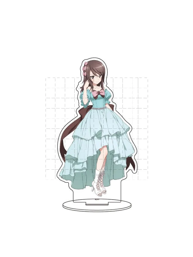 لعبة Nishi Kinuyo Anchovy Nishizumi Miho Maho Darjeeling الاكريليك حامل دمية أنيمي نموذج لجسم لوحة تأثيري لعبة للهدايا