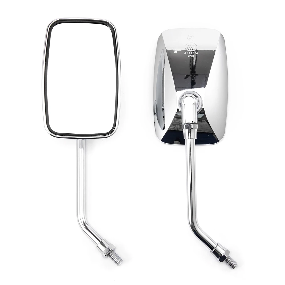 

For Honda Kawasaki Suzuki Triumph Suzuki YAMAHA Universal 8mm 10mm Retro Rectangle Motorcycle Accessories Rear Side View Mirrors
