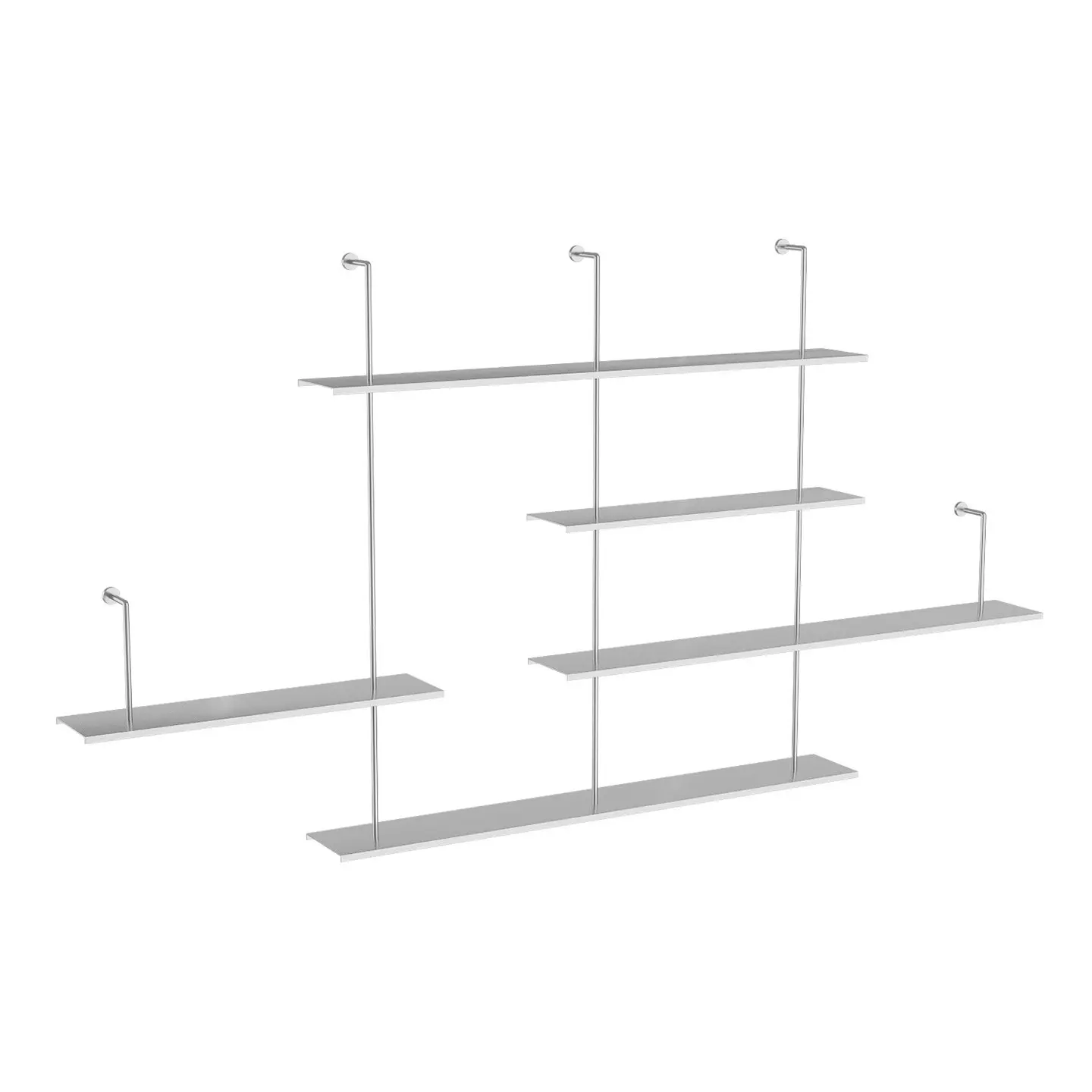 

Минималистичная настенная полка-стеллаж, металлическая настенная полка для книг, настенная винная полка, итальянская алюминиевая полка для вина.