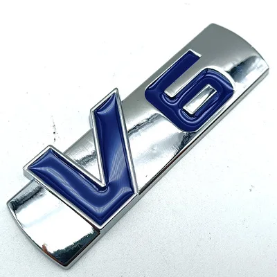 TGDI V6 TURBOGT 3D Metal Chrome Car Badge Rear Trunk Side Sticker For Geely Boyue Emgrand