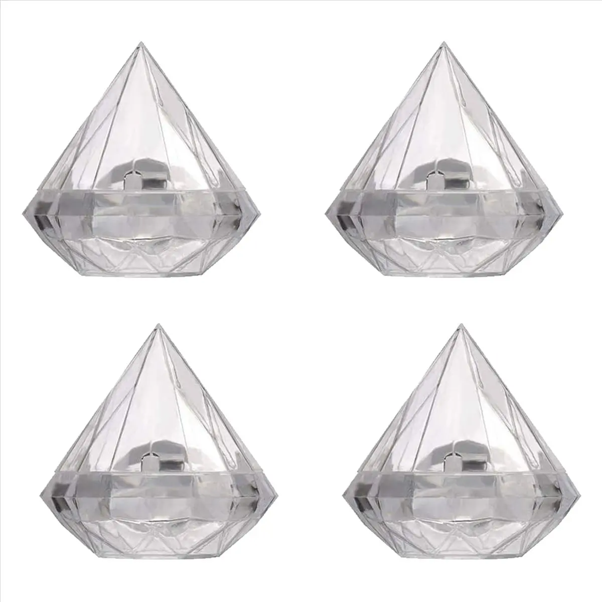 【FLASH-DEAL!】 Boîte à bonbons transparente en forme, 72 pièces, coffrets cadeaux pour cadeaux de mariage, boîte de fête, conteneur en plastique Transparent, décoration de maison, cadeau