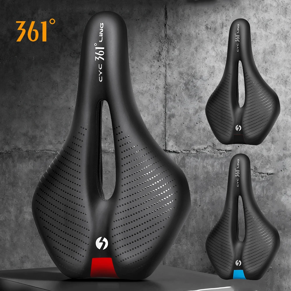 361 Degrees Fahrradsitzkissen MTB Komfortabler Fahrradsattel Ergonomischer Rutschfester Mountainbike-Klappsattel BMX Fahrradsitz Fahrradteil