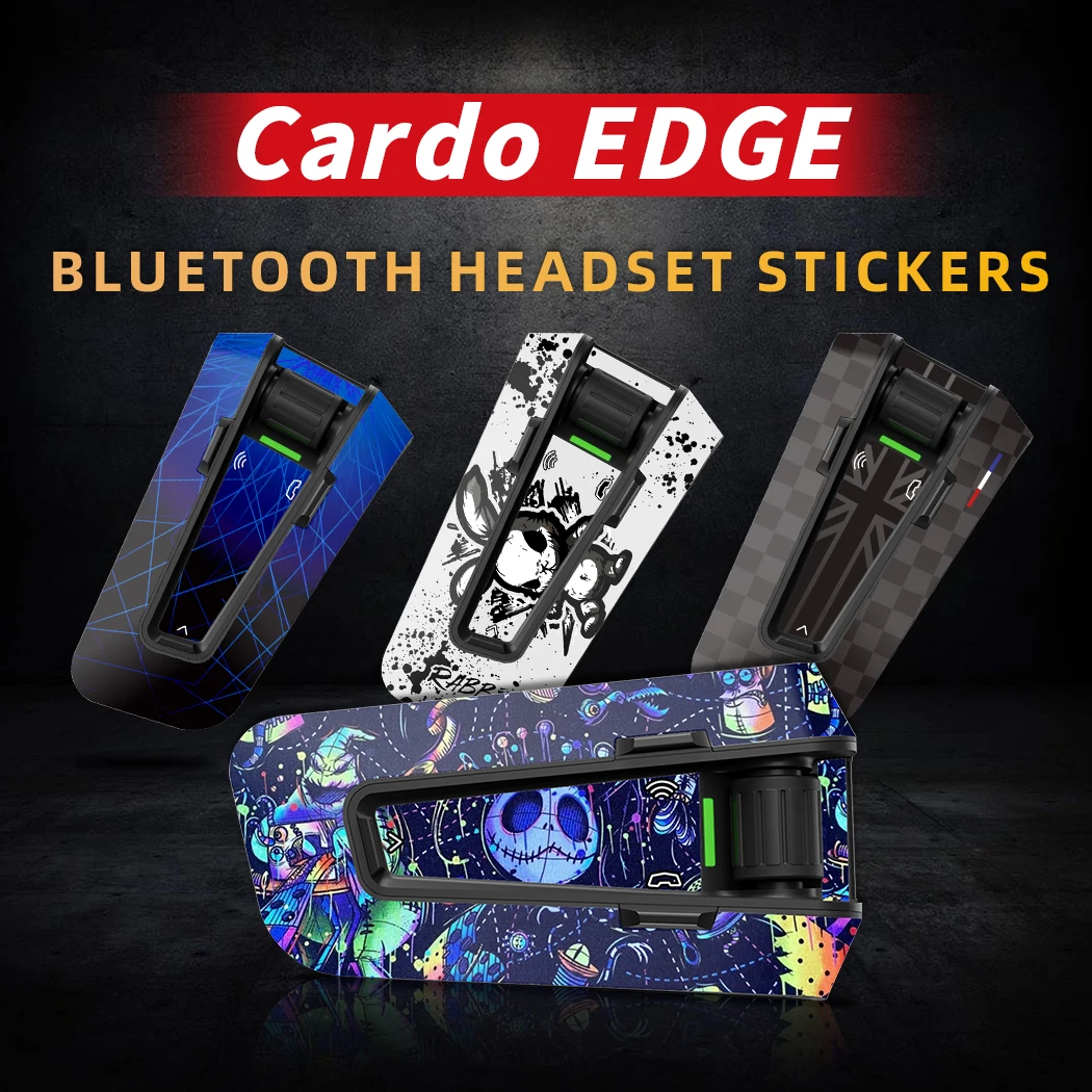 

For Cardo EDGE Motorcycle Bluetooth Headset motorcycle accessories stickers add cool look prevent scratches keep headset new
