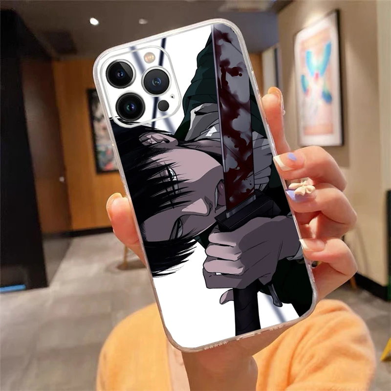 

Levi Ackerman Phone Case Carcasa Funda For iPhone 17 Pro Max Air 16 15 14 13 Pro Max 15 16 Pro 15Plus Case