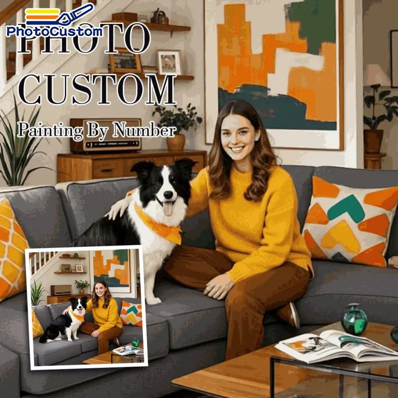 

Наборы для рисования по номерам с индивидуальным семейным фото, наборы для творчества для взрослых, украшение дома, персонализированный подарок